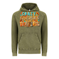 Vintage Olive Crazy grateful and thankful Vintage Hoodie - NancyCooperArtShop