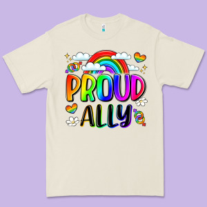 Proud Ally Premium Tee Designed By Lillyallendesigns