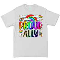 Dove Grey proud ally Premium Tee - LillyAllenDesigns
