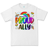 White proud ally Premium Tee - LillyAllenDesigns