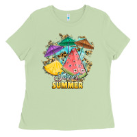 Matcha sweet summer watermelon pineapple fruits Ladies Tee - RanaPortraitStore