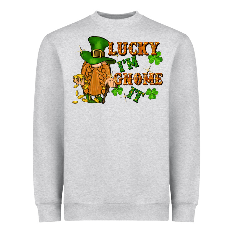 Lucky I'm Gnome It St. Patricks Day Heavyweight Sweatshirt by FaDigitalArtStudio | Teevron