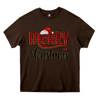 Chocolate Brown merry christmas Heavy Core Tee - MaliasSmallBusiness