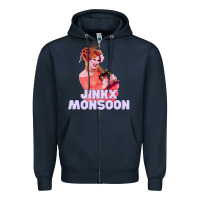 Navy jinkx monsoon 27 Zipper Hoodie - tuanDangUi
