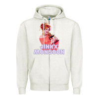 Oatmeal Heather jinkx monsoon 27 Zipper Hoodie - tuanDangUi
