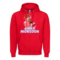 Red jinkx monsoon 27 Zipper Hoodie - tuanDangUi
