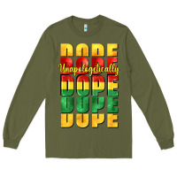 Army Green unapologetically dope cowgirl Long Sleeve Tee - CowGirlArtShop