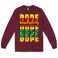 Burgundy unapologetically dope cowgirl Long Sleeve Tee - CowGirlArtShop