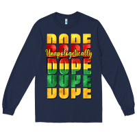 Navy unapologetically dope cowgirl Long Sleeve Tee - CowGirlArtShop