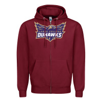 Burgundy loras college duhawks Zipper Hoodie - tuanDangUi