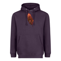 Plum croton leaf Heavyweight Hoodie - LillyAllenDesigns