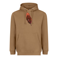 Toasted Coconut croton leaf Heavyweight Hoodie - LillyAllenDesigns