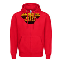 Red damnation alley Zipper Hoodie - tuanDangUi