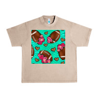 French Oak American Football roses and hearts Urban Heavy Tee - NancyCooperArtShop