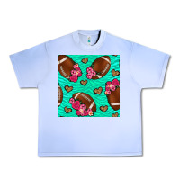 Grape Ice American Football roses and hearts Urban Heavy Tee - NancyCooperArtShop