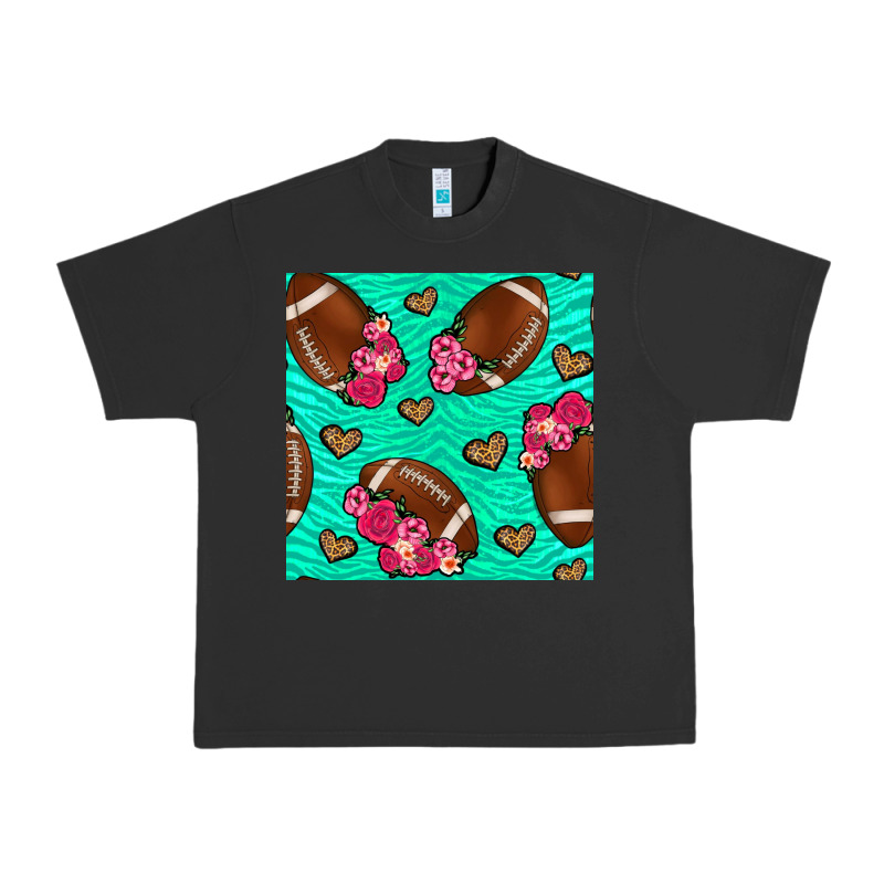 American Football Roses And Hearts Urban Heavy Tee by NancyCooperArtShop | Teevron