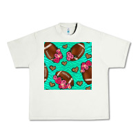 Pistachio American Football roses and hearts Urban Heavy Tee - NancyCooperArtShop