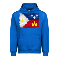 Cobalt louisiana flag background Urban Hoodie - BarkalooDesign