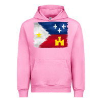 Fuchsia Pink louisiana flag background Urban Hoodie - BarkalooDesign