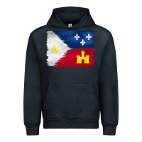 Navy louisiana flag background Urban Hoodie - BarkalooDesign