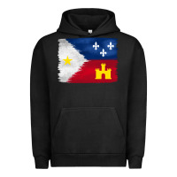Pigment Black louisiana flag background Urban Hoodie - BarkalooDesign