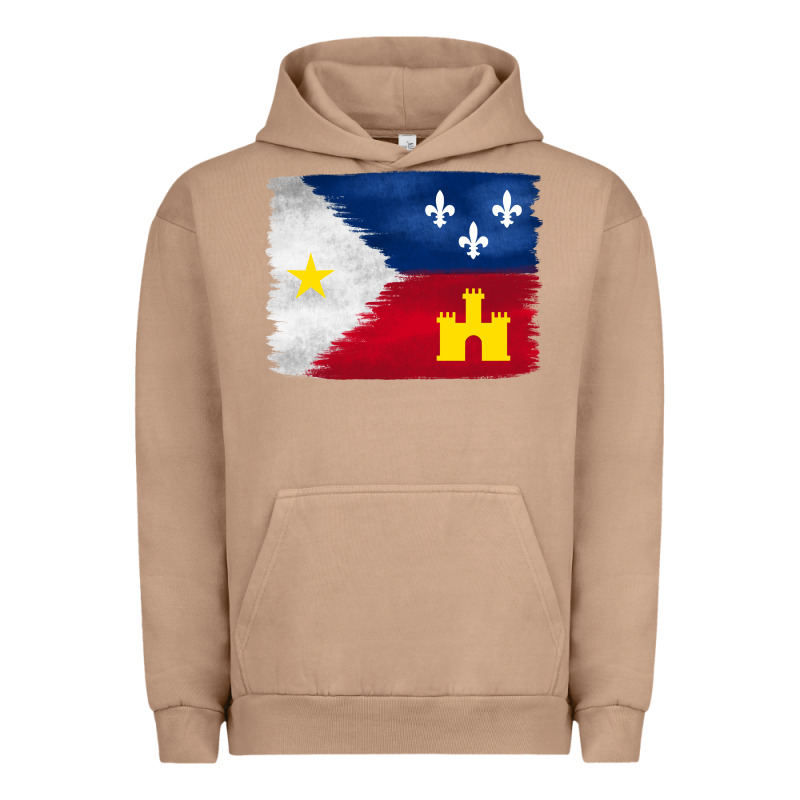 Louisiana Flag Background Urban Hoodie by BarkalooDesign | Teevron