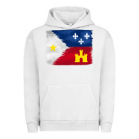 Pigment Lunar Rock louisiana flag background Urban Hoodie - BarkalooDesign