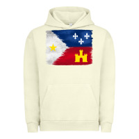 Pigment Pistachio louisiana flag background Urban Hoodie - BarkalooDesign