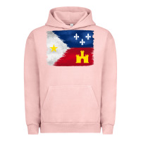 Pigment Salmon louisiana flag background Urban Hoodie - BarkalooDesign