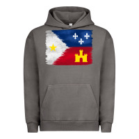 Pigment Tornado louisiana flag background Urban Hoodie - BarkalooDesign