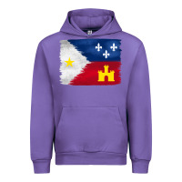 Tulip louisiana flag background Urban Hoodie - BarkalooDesign