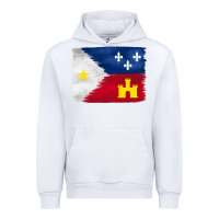 White louisiana flag background Urban Hoodie - BarkalooDesign