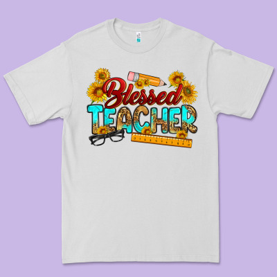 Blessed Teacher Premium Tee Designed By Ranaportraitstore
