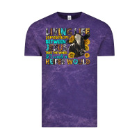 Cloud Purple Living Life Somewhere Between Jesus Vintage Tee - texasbilliewilder