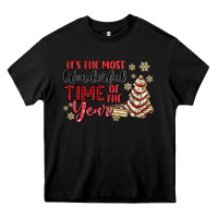 Black its the most wonderful time of the year Heavy Core Tee - MaliasSmallBusiness