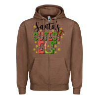 Chestnut santas cutest elf Zipper Hoodie - CowhideDigitalArt