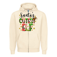 Sandshell santas cutest elf Zipper Hoodie - CowhideDigitalArt