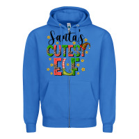 True Royal santas cutest elf Zipper Hoodie - CowhideDigitalArt