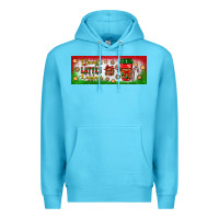 Ocean Blue flannels lattes leggings Premium Hoodie - BundleAndBundleShop