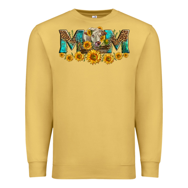 Charolais Cow Mom Premium Sweatshirt by LillyAllenDesigns | Teevron