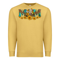 Antique Gold charolais cow mom Premium Sweatshirt - LillyAllenDesigns