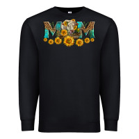 Black charolais cow mom Premium Sweatshirt - LillyAllenDesigns
