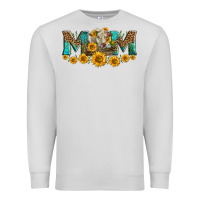 Dove Grey charolais cow mom Premium Sweatshirt - LillyAllenDesigns