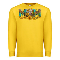 Lemon charolais cow mom Premium Sweatshirt - LillyAllenDesigns