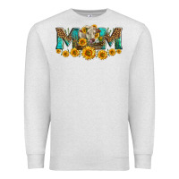 Oatmeal Heather charolais cow mom Premium Sweatshirt - LillyAllenDesigns
