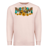 Pale Pink charolais cow mom Premium Sweatshirt - LillyAllenDesigns