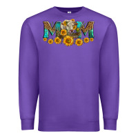 Purple charolais cow mom Premium Sweatshirt - LillyAllenDesigns