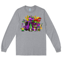 Heather Grey mardi gras gnome truck Long Sleeve Tee - CowGirlArtShop