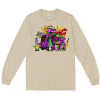 Mushroom mardi gras gnome truck Long Sleeve Tee - CowGirlArtShop