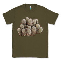 Army Green brown flowered cactus Classic Tee - LillyAllenDesigns
